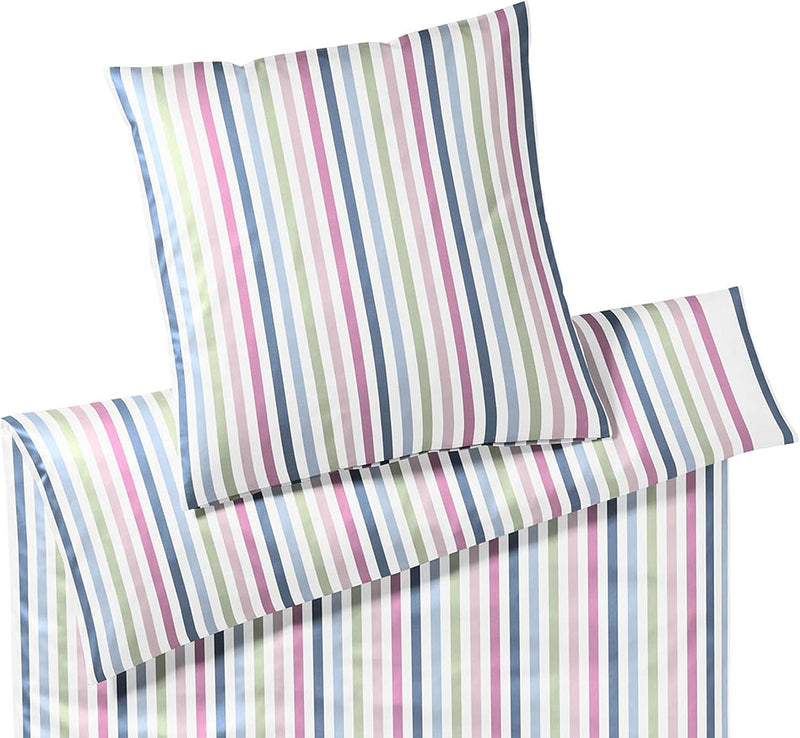 elegante Mako-Batist Bettwäsche Club Soda Rainbow 1 Bettbezug 200 x 220 cm + 2 Kissenbezüge 80 x 80