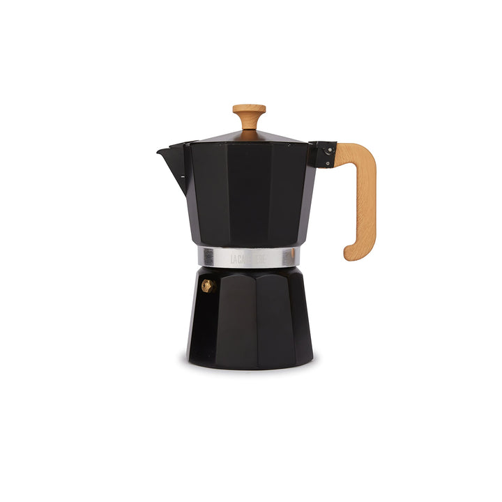 La Cafetière Venice Espressokocher, Aluminium Schwarz 29ML, Schwarz 29ML