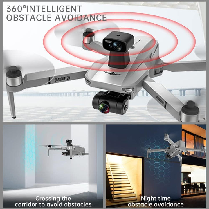 X-Verse KF102 MAX Drohne mit Kameras 4K, 360° Laser Hindernisvermeidung, 2 Achsen Gimbal, 5G FPV Fal