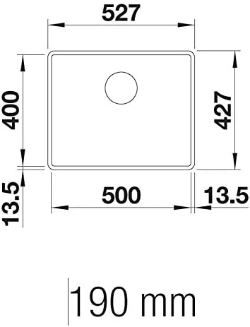 BLANCO SUBLINE 500-F | SILGRANIT cafe | Einbauart: Flächenbündig | ohne Ablauffernbedienung | 60er U