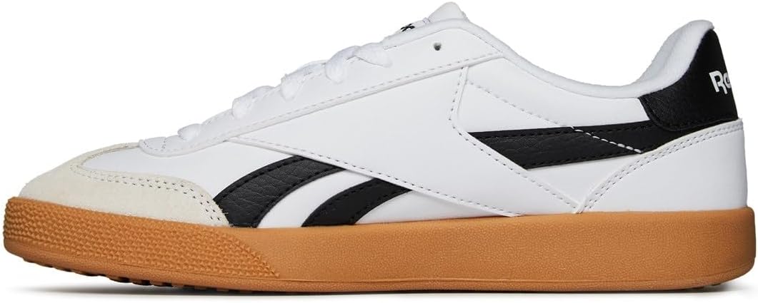 Reebok Unisex Smash Edge S Sneaker 36 EU White Black Gum, 36 EU White Black Gum
