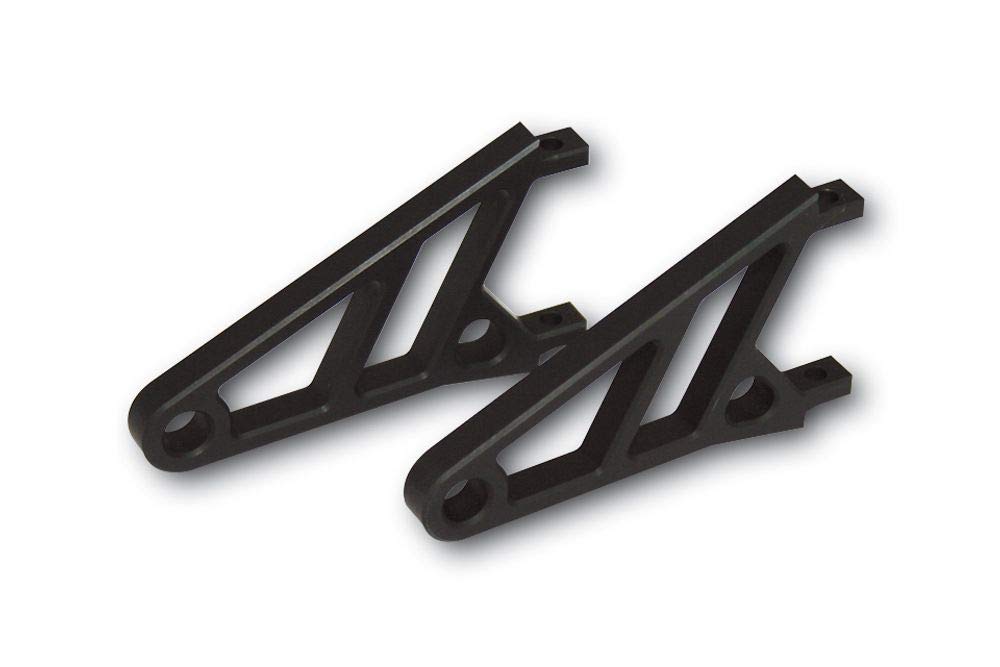 HIGHSIDER CNC Alu Lampenhalter kurz 87 x 10mm schwarz eloxiert 1 Paar