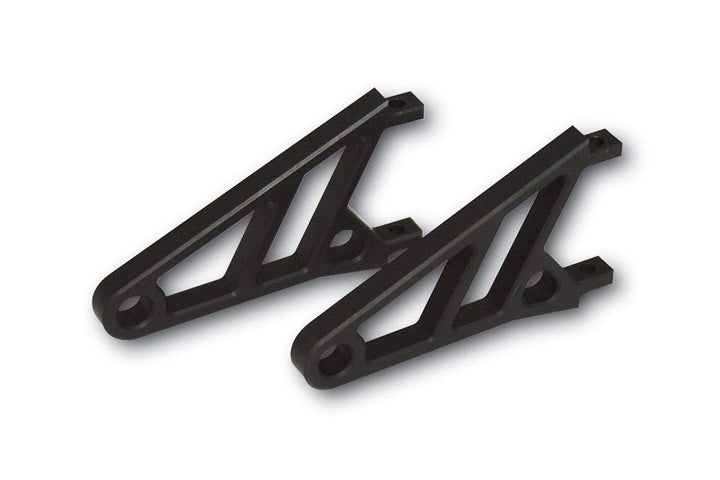 HIGHSIDER CNC Alu Lampenhalter kurz 87 x 10mm schwarz eloxiert 1 Paar
