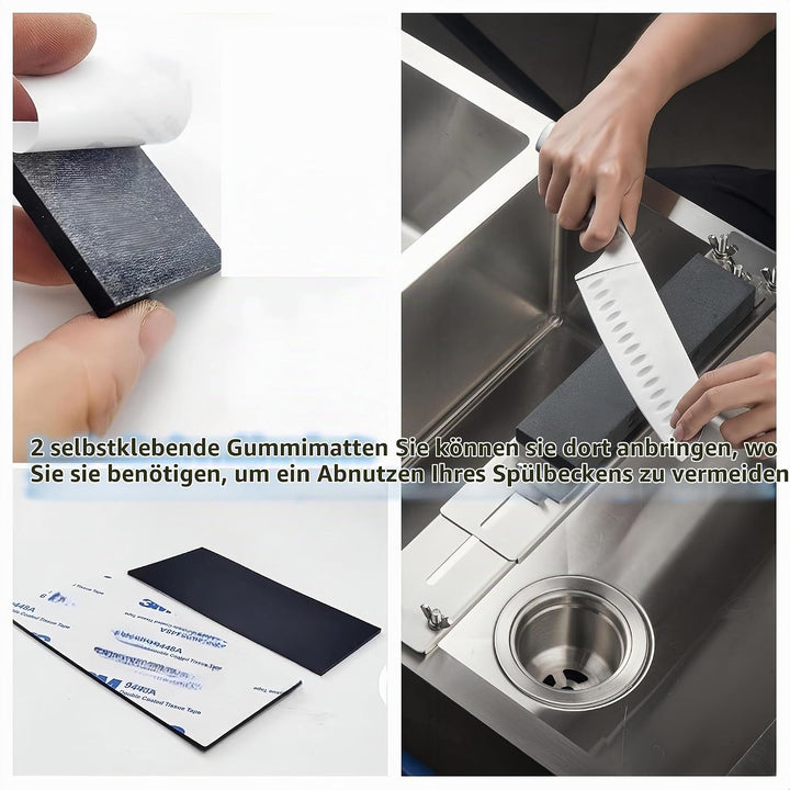 Schärfen Steinhalter Professionelle WhetstoneEdelstahl 304,Küchenspüle Vrstellbaren Halter Haushalt