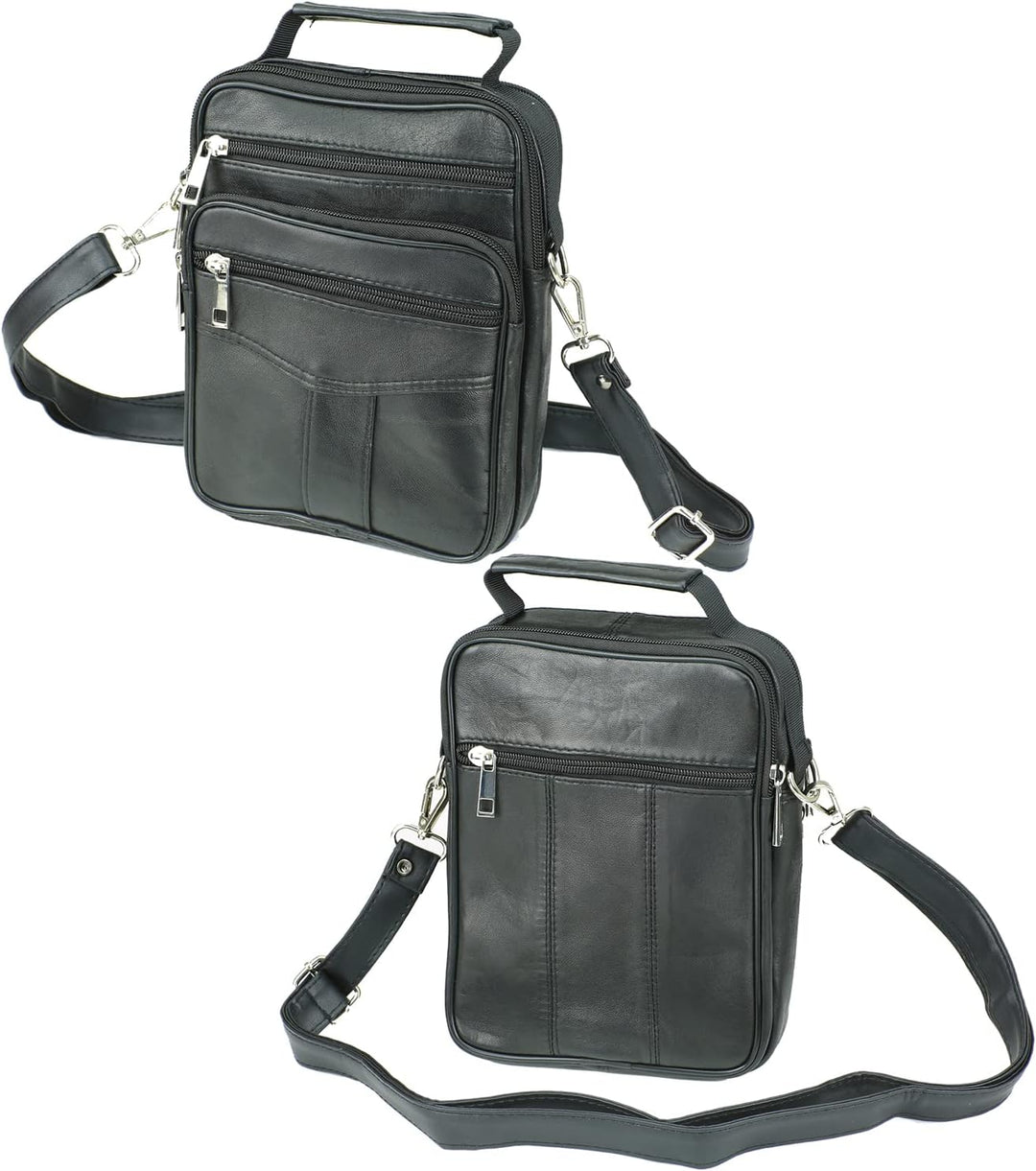 Echt Leder Herren Arbeitstasche Umhängetasche Herrentasche Schultertasche Messenger Flugbegleiter in