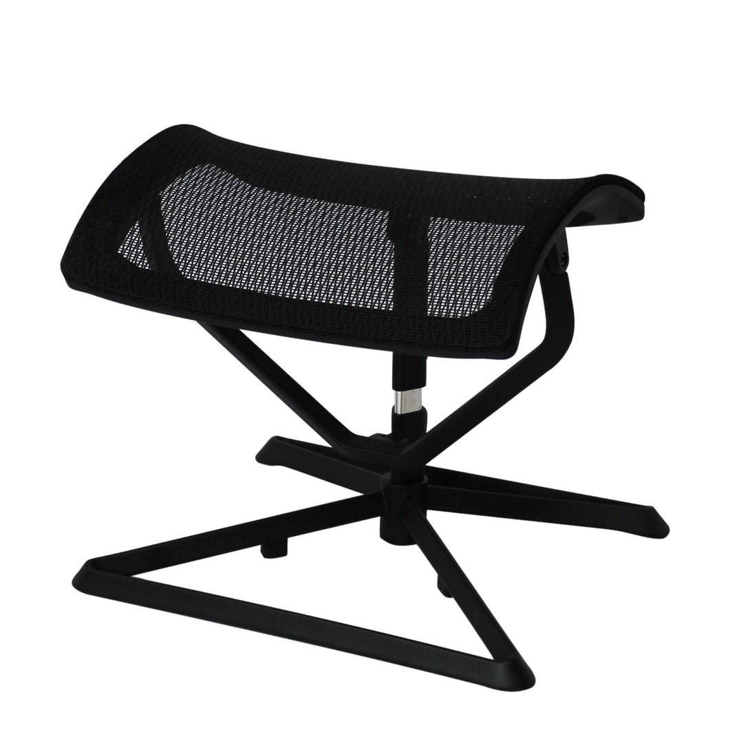 AMSTYLE Fussauflage LEGpro OTTOMANN Design Beinauflage Stoffbezug / Mesh für Büro Fussablage höhenve