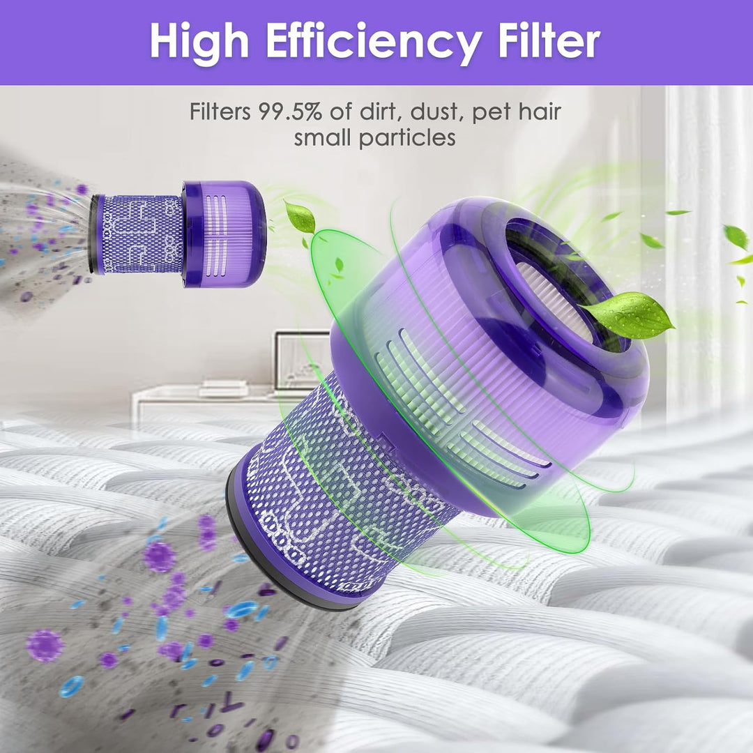(5 Stück) V12 Slim Detect Slim Ersatz HEPA Filter für Dyson V12 Detect Slim Absolute/Complete/Motorh