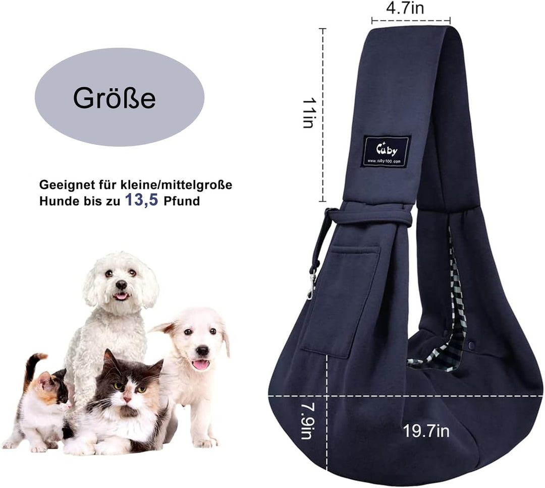 CUBY Sommer Tragetücher Hunde Kleine Hunde Katze Sling Pet Tragetuch Single Schulter Pet Bag für Rei