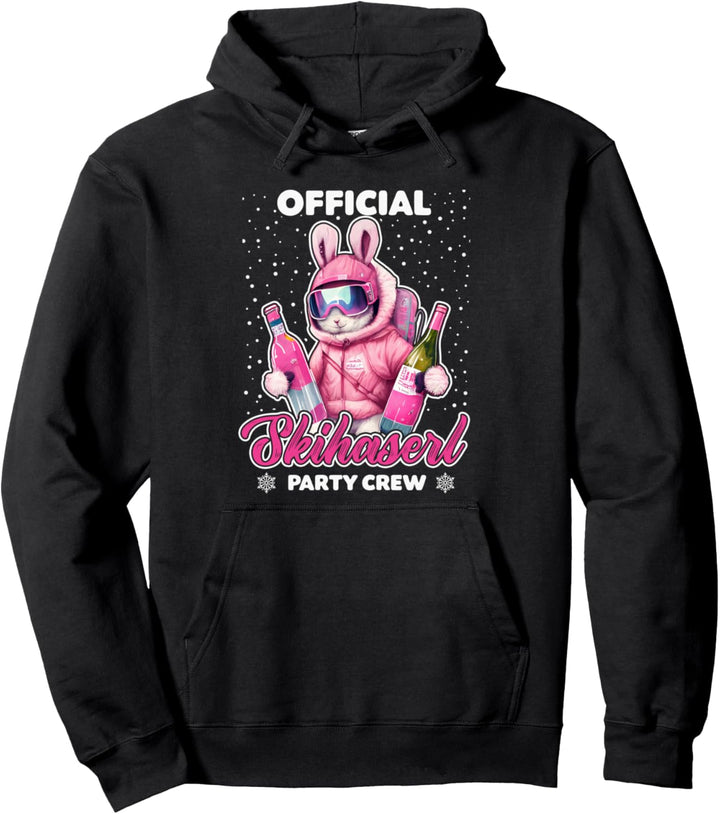Skifahren Official Skihaserl Party Crew Apres Ski Damen Pullover Hoodie