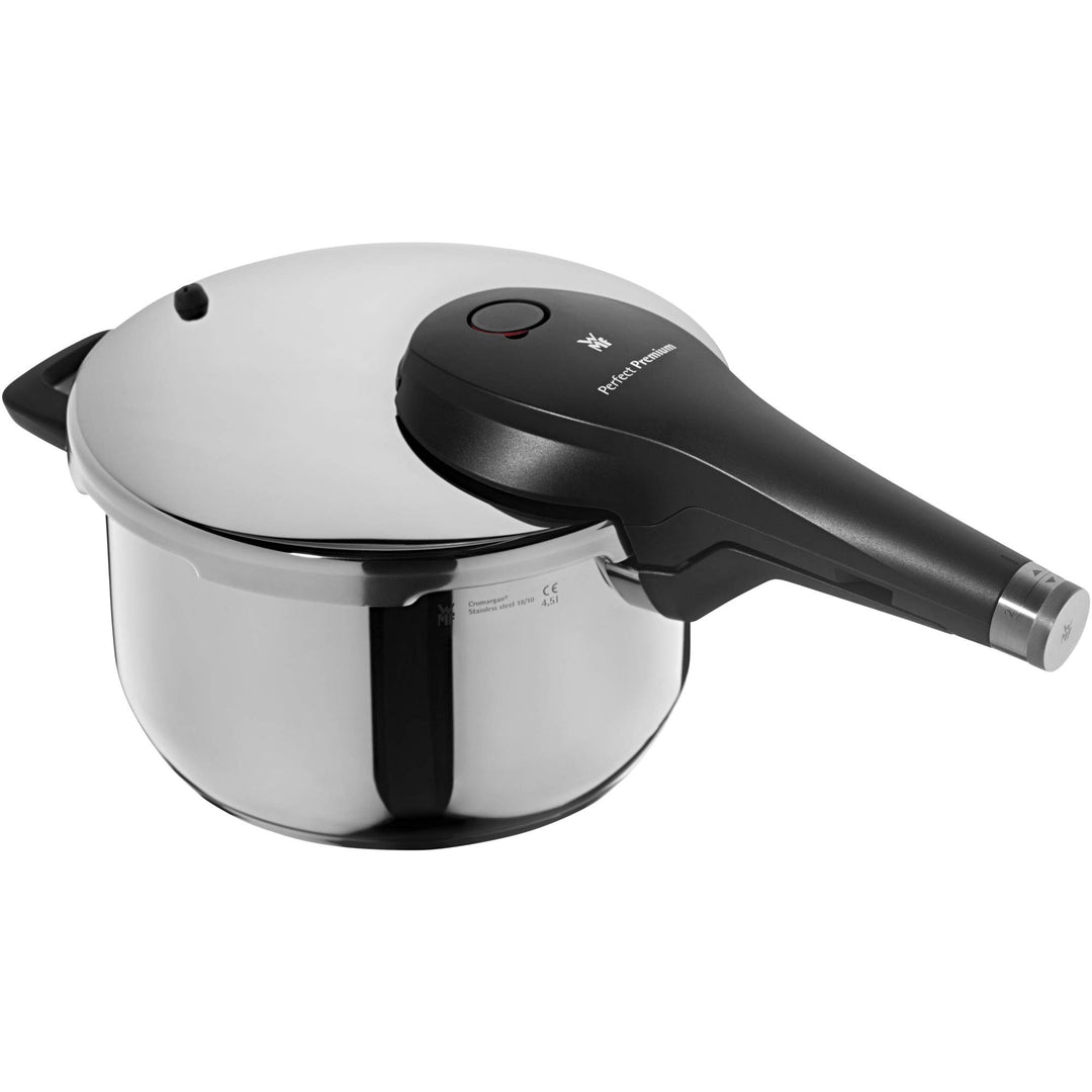 WMF Perfect Premium Schnellkochtopf Induktion 4,5l, Dampfkochtopf 22 cm, Cromargan Edelstahl poliert