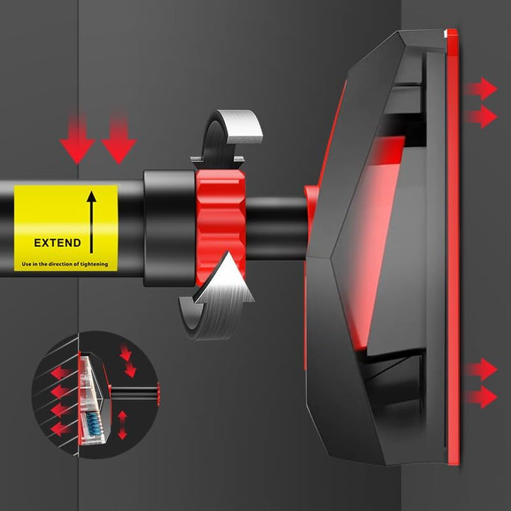 HAKENO Klimmzugstange für Türrahmen ohne Schrauben/Bohren, Pull Up Bar Tragkraft bis 200 Kg, Recksta