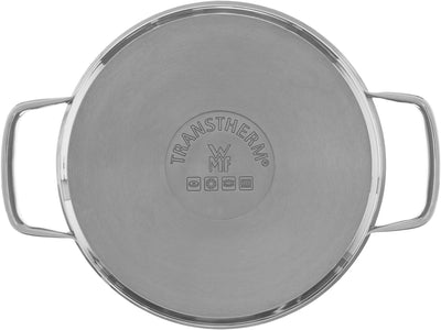 WMF Compact Cuisine Kochtopf gross 24cm, Glasdeckel, Fleischtopf Induktion 5,6l, Cromargan Edelstahl