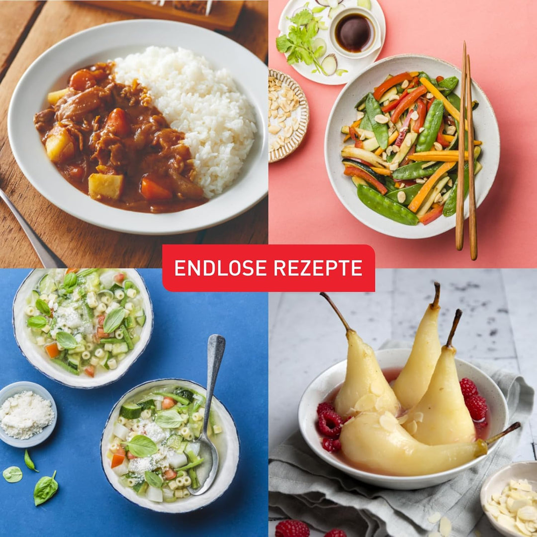 Tefal Secure 5 Schnellkochtopf P25307 | inklusive Dampfkorb mit Dreifuss | 6 L Fassungsvermögen | Ho