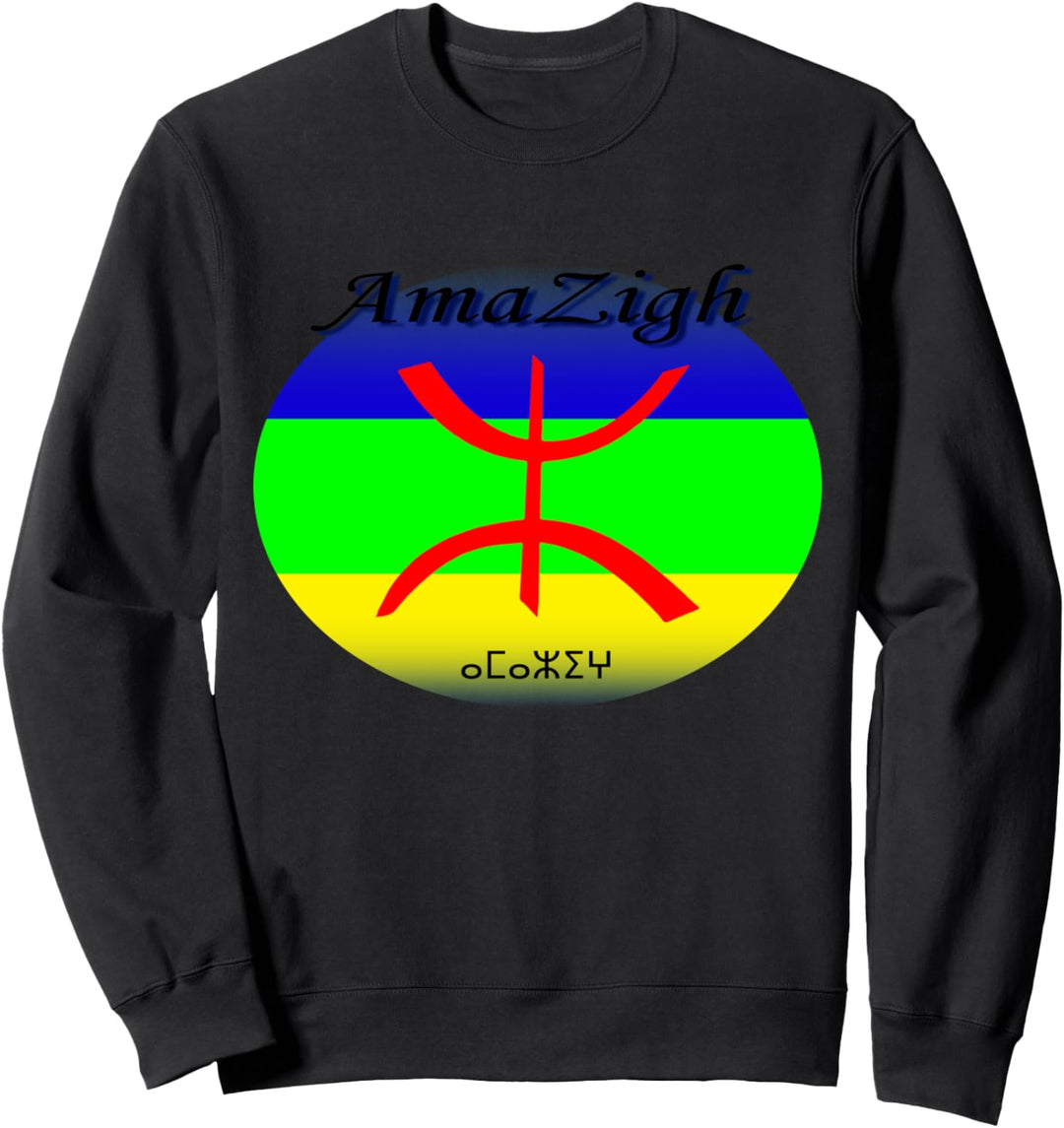 Amazigh Flag Art Berbers Tifinagh sign Tamazgha Sweatshirt