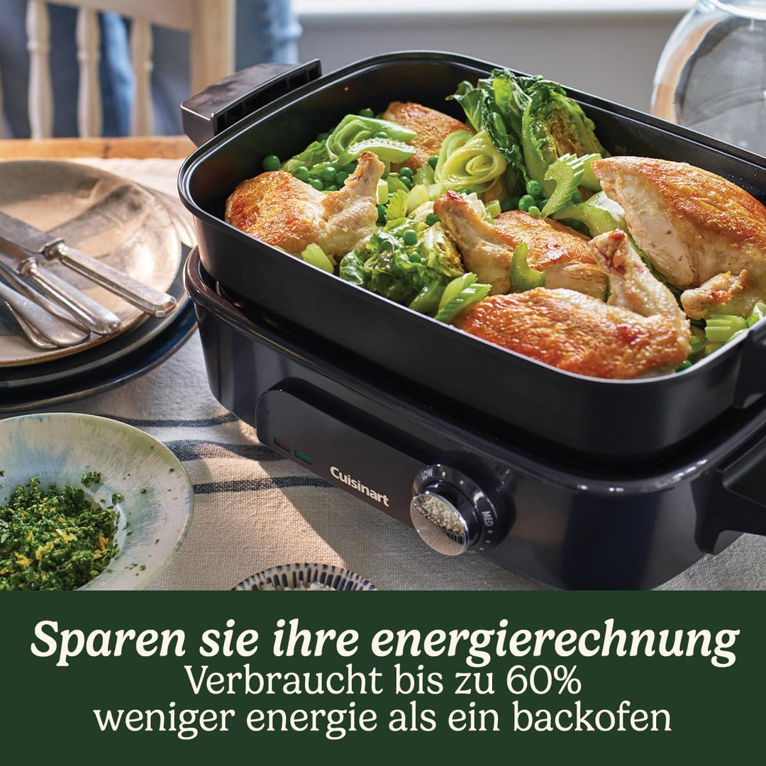 Cuisinart Cooking, 5-in-1 Multikocher zum Grillen, Anbraten, Dämpfen, Simmern und Kochen, Multicooke