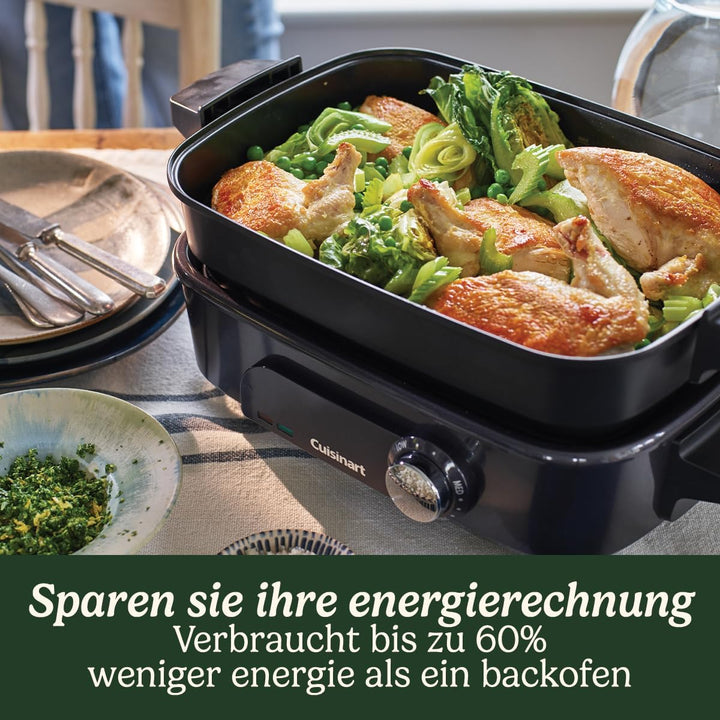 Cuisinart Cooking, 5-in-1 Multikocher zum Grillen, Anbraten, Dämpfen, Simmern und Kochen, Multicooke
