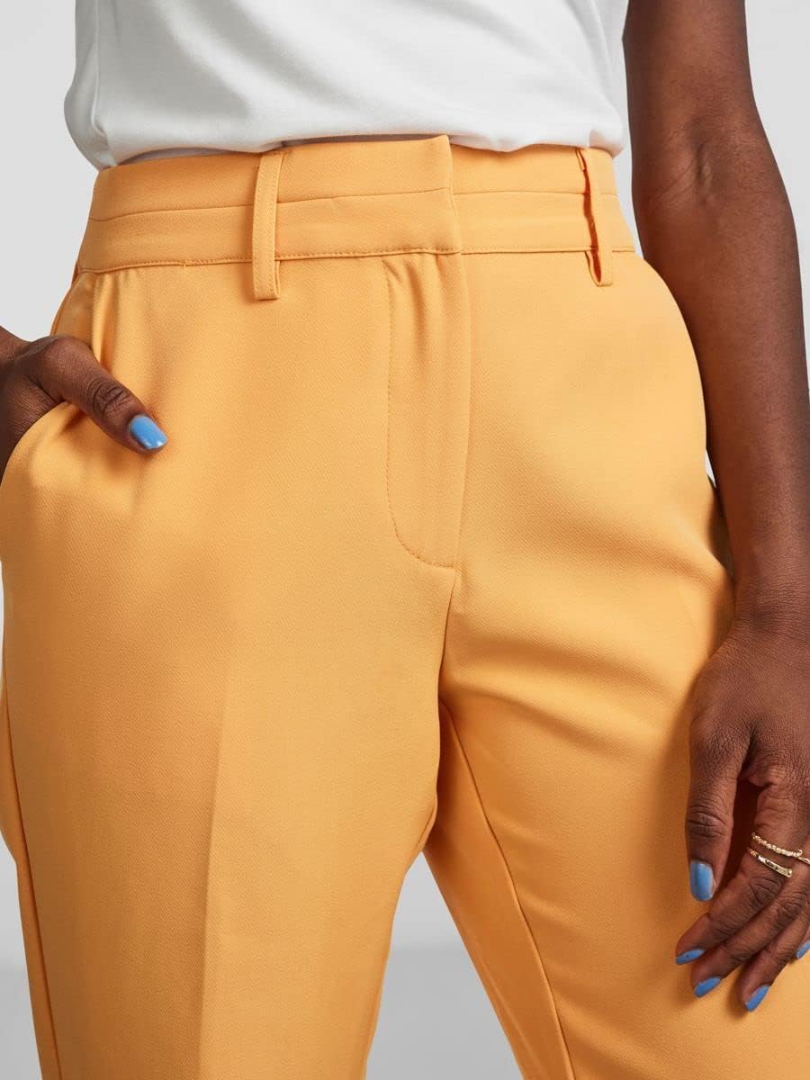 Y.A.S Damen Yasbluris Mw Flared Pant Noos Anzughose, Mock Orange