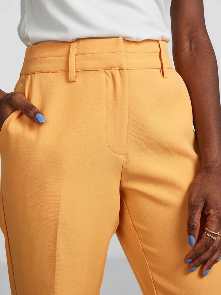 Y.A.S Damen Yasbluris Mw Flared Pant Noos Anzughose, Mock Orange