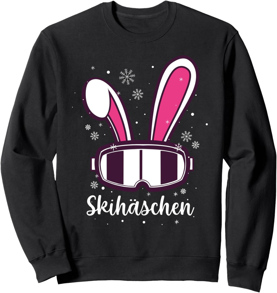 Skihäschen Skihaserl Skibrille Apres Ski Skihasen Sweatshirt