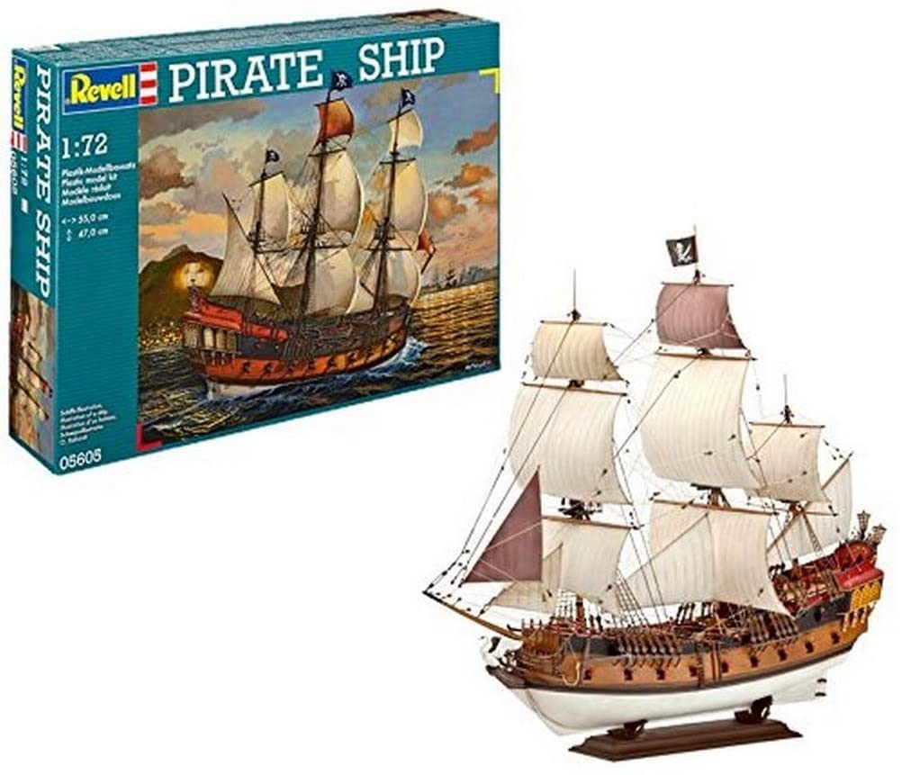 Revell Revell_05605 Modellbausatz Schiff 1:72 - Piratenschiff im Massstab 1:72, Level 5, originalget