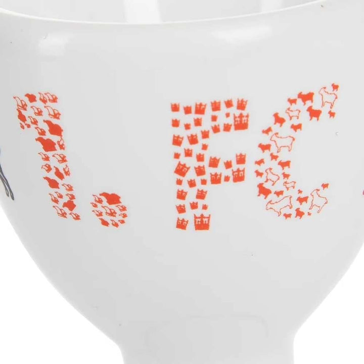 1. FC Köln Eierbecher - Schriftzug Piktogramme - 2er Set - Plus Lesezeichen I Love Köln