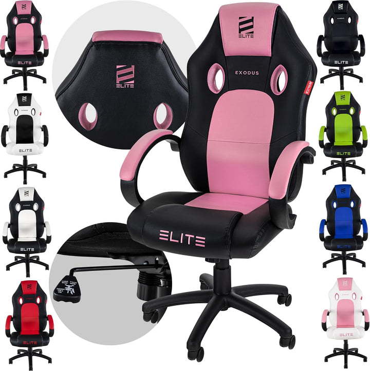 ELITE Gaming Stuhl MG100 EXODUS - Ergonomischer Bürostuhl - Schreibtischstuhl - Chefsessel - Sessel