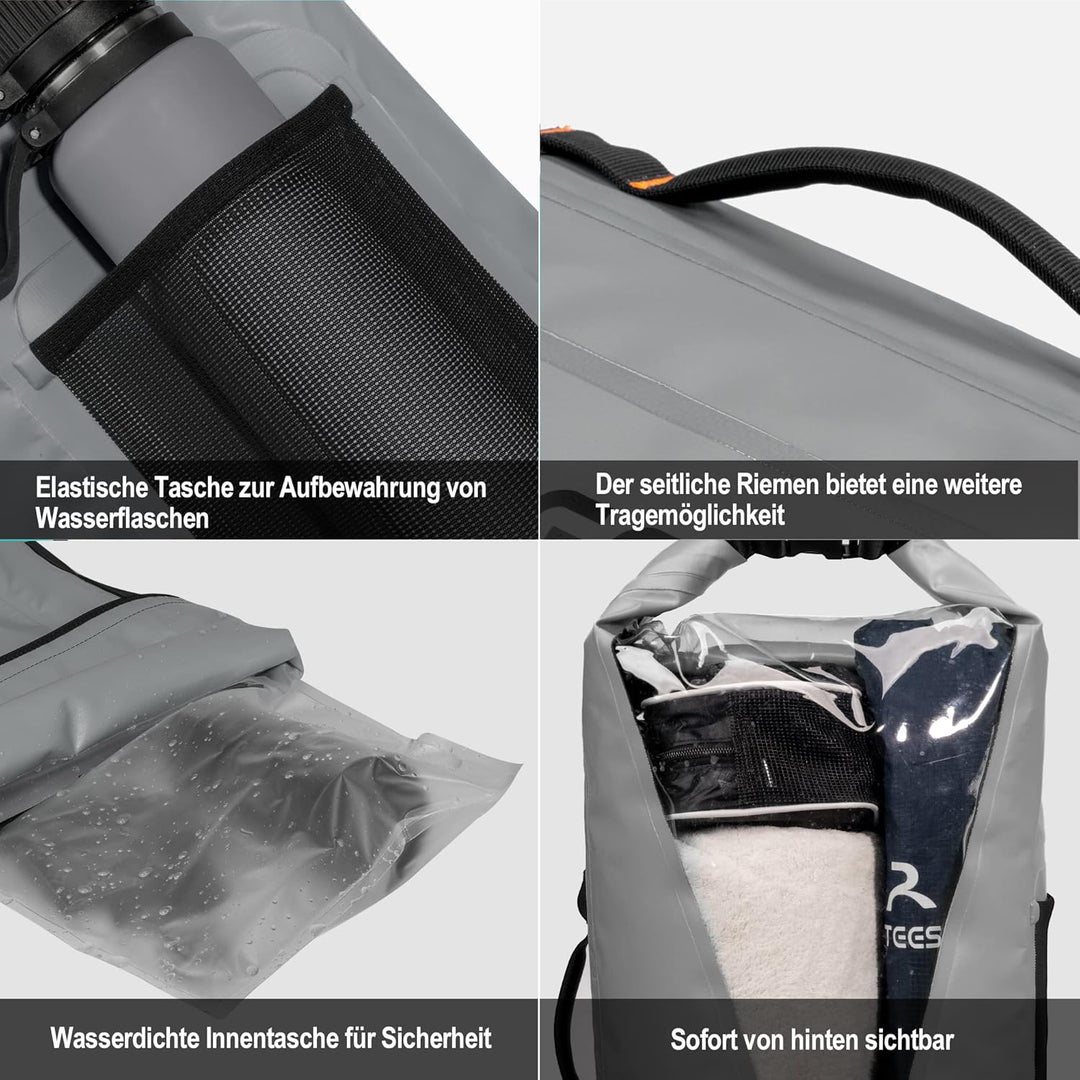 Blackace arteesol Wasserdichter Rucksack - Dry Bag 20L 30L 40L 45L Wasserfester Rucksack Seesack Was