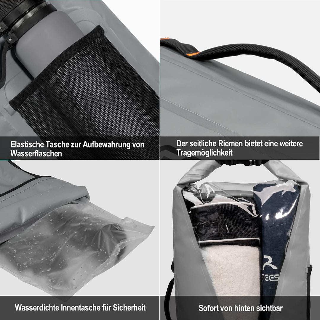 Blackace arteesol Wasserdichter Rucksack - Dry Bag 20L 30L 40L 45L Wasserfester Rucksack Seesack Was