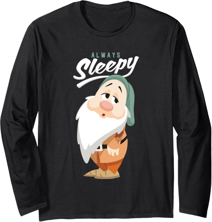 Disney Snow White and The Seven Dwarfs Always Sleepy Langarmshirt