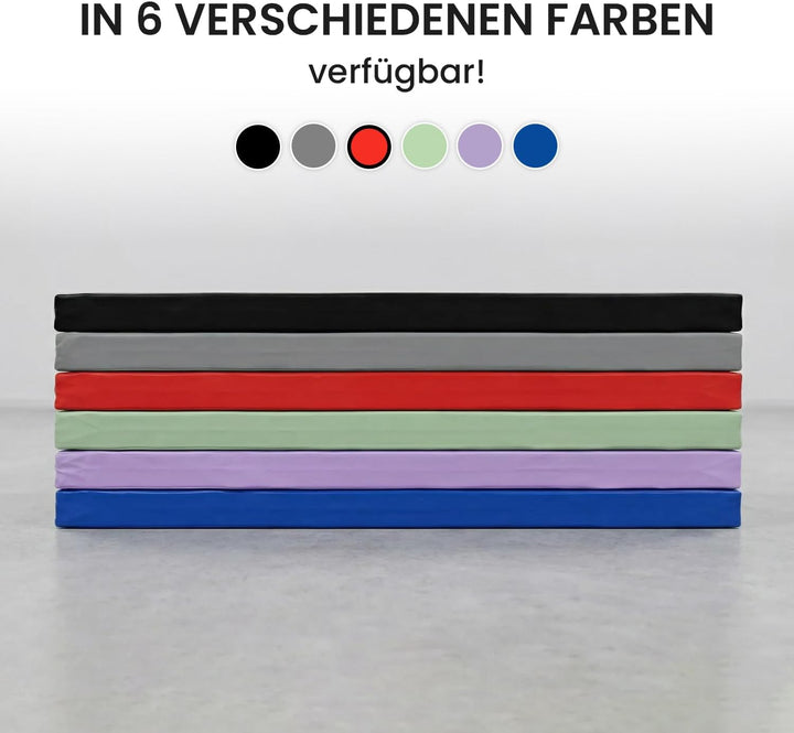 Jeflex - Weichbodenmatte &amp; Turnmatte 150 x 100 x 8 cm MADE IN GERMANY/Gymnastikmatte tragbar/platzsp
