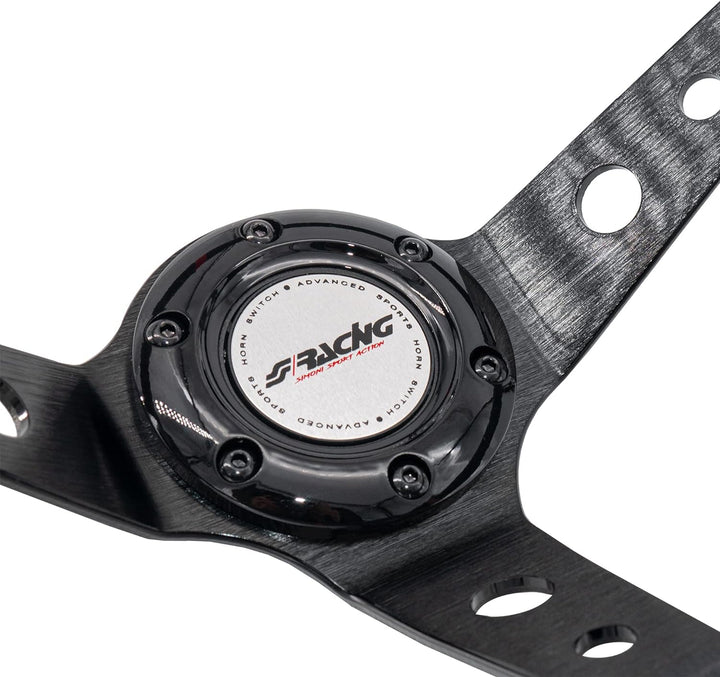 Simoni Racing GVL350/P Gravel Universal Steering Wheel, Schwarz