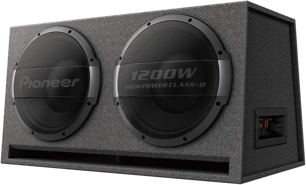 Pioneer TS-WX1220AH Aktivsubwoofer, leistungsstarker Gehäuse Subwoofer mit 3000 W Maximalleistung, 2