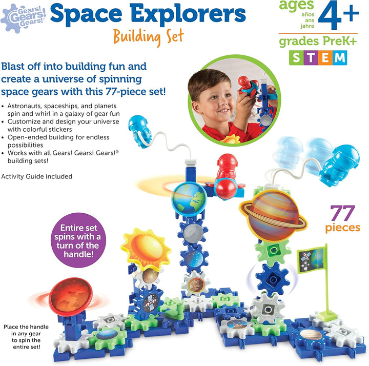 Learning Resources Gears Gears Gears!® Bausatz für Weltraumentdecker Weltraum-Entdecker, Weltraum-En