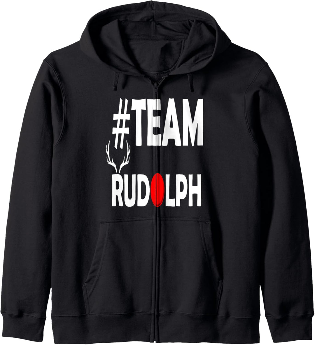 Team Rudolph-Cool Weihnachten Rentier Kostüm Pullover Kapuzenjacke