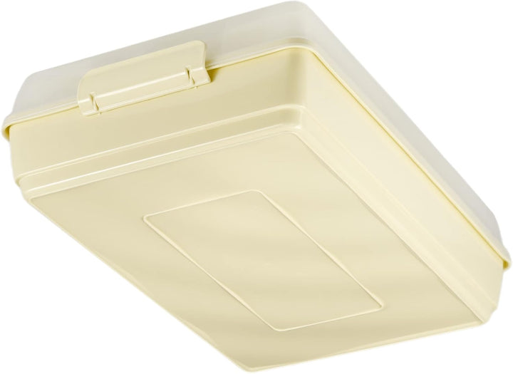 KADAX Kuchenbox mit Deckel, 43 x 30 x 12,5 cm, Kuchenbehälter aus Kunststoff, Transport-Box mit Grif