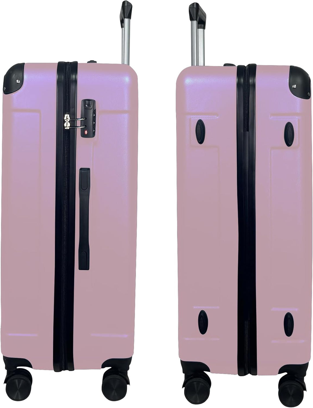 MY TRAVEL BAG Hartschalen-Koffer Reisekoffer ABS Koffer Trolley (Handgepäck-Mittel-Gross-Set) 4 Dopp