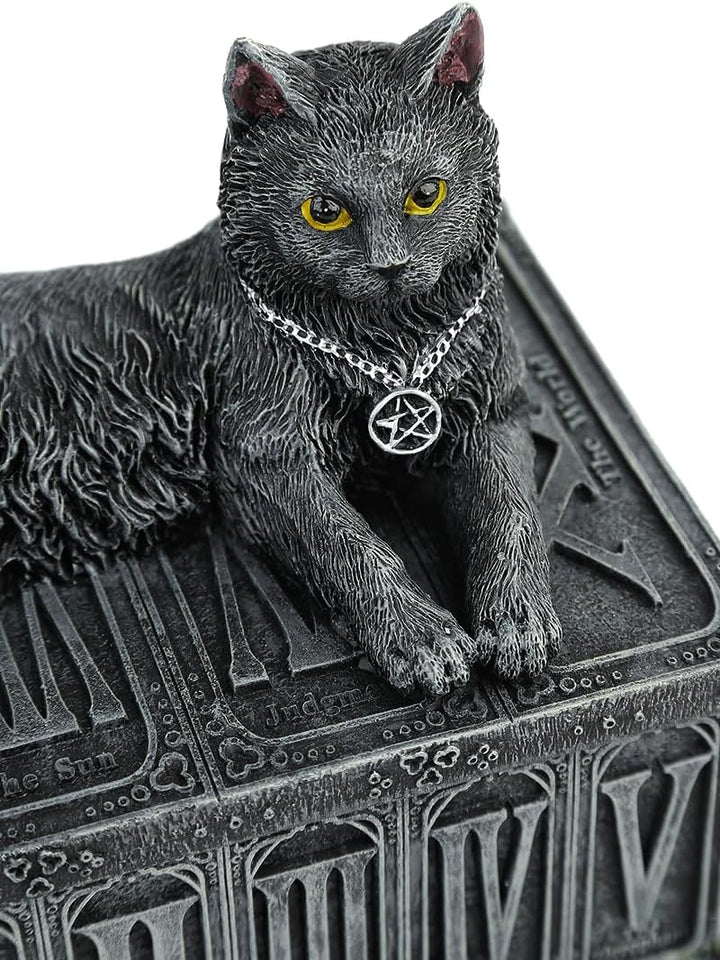 Nemesis Now, Tarot-Box des Wächters des Glücks, 17 cm, Schwarz, Kunstharz, Einheitsgrösse
