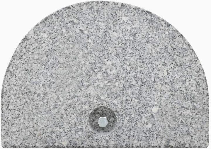 vidaXL Sonnenschirmständer Granit 10kg Schirmfuss Schirmständer Schirm Ständer Gebogen/10 kg Grau, 1