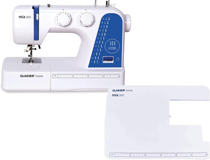 GLAESERhome Nähmaschinen Bundle | Anfänger & Overlock | Einfache Handhabung | Digitale Nähmaschine (