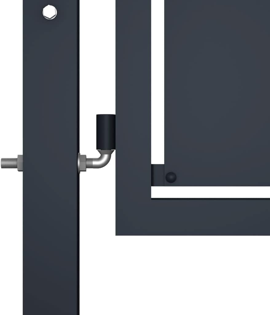 vidaXL Gartentor Gartentür Hoftor Hoftür Gartenpforte Zauntor Zauntür Einzeltor Tor Garten Zaun Pfor