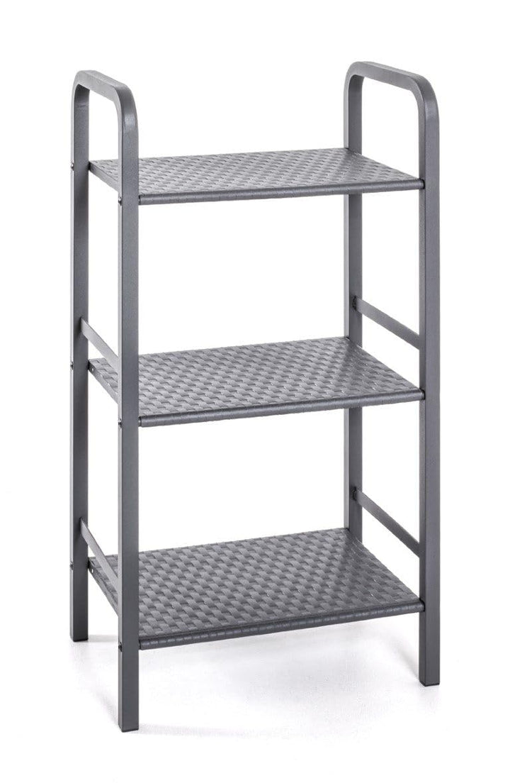 HAKU Möbel Regal, Metall, grau, B 40 x T 28 x H 81 cm 40 x 28 x 81 cm, 40 x 28 x 81 cm