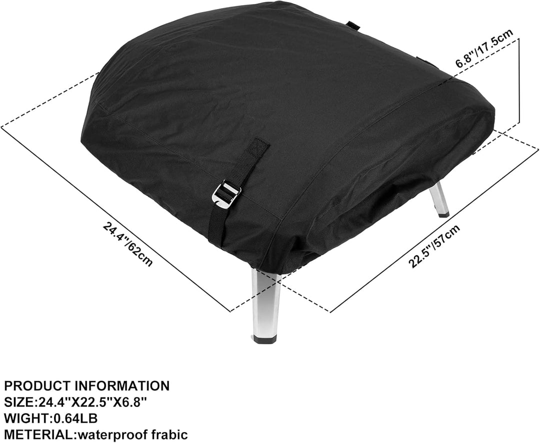 Onlyfire Pizzaofen Abdeckung für Ooni Koda 16, Wasserdicht, 600D Polyester Oxford, Pizzaofen Zubehör