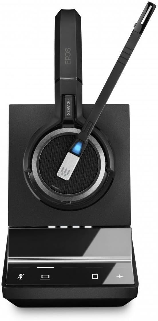 EPOS Impact SDW 5033, Einseitiges kabelloses DECT-Headset Noise Cancelling-System mit Zwei Mikrofone