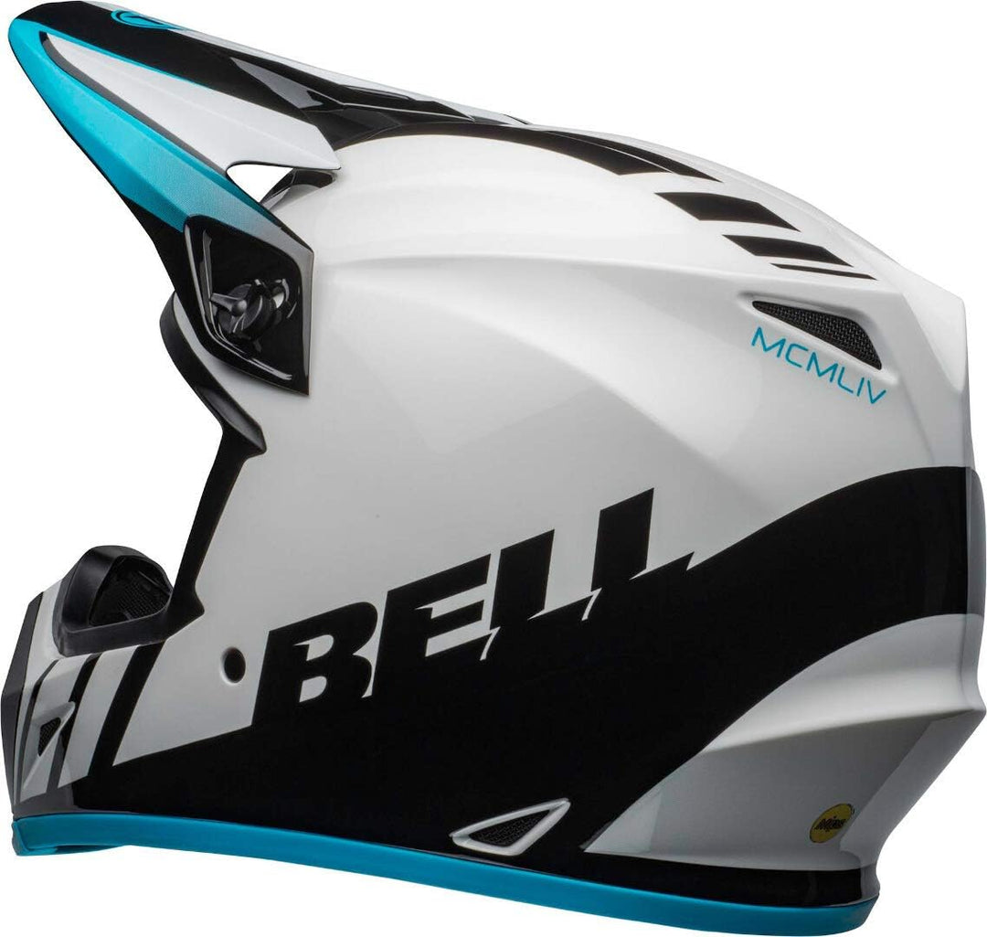 Bell Crosshelm MX-9 MIPS® Strike Dash White/Blue-S