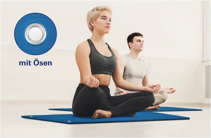 Pilates und Yogamatte inkl. Ösen Pilatesmatte Gymnastikmatte Sportmatte 140, 140