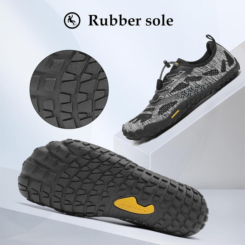 SAGUARO Barfussschuhe Herren Minimalistische Traillaufschuhe Damen Laufschuhe Outdoor Sport Fitnesss