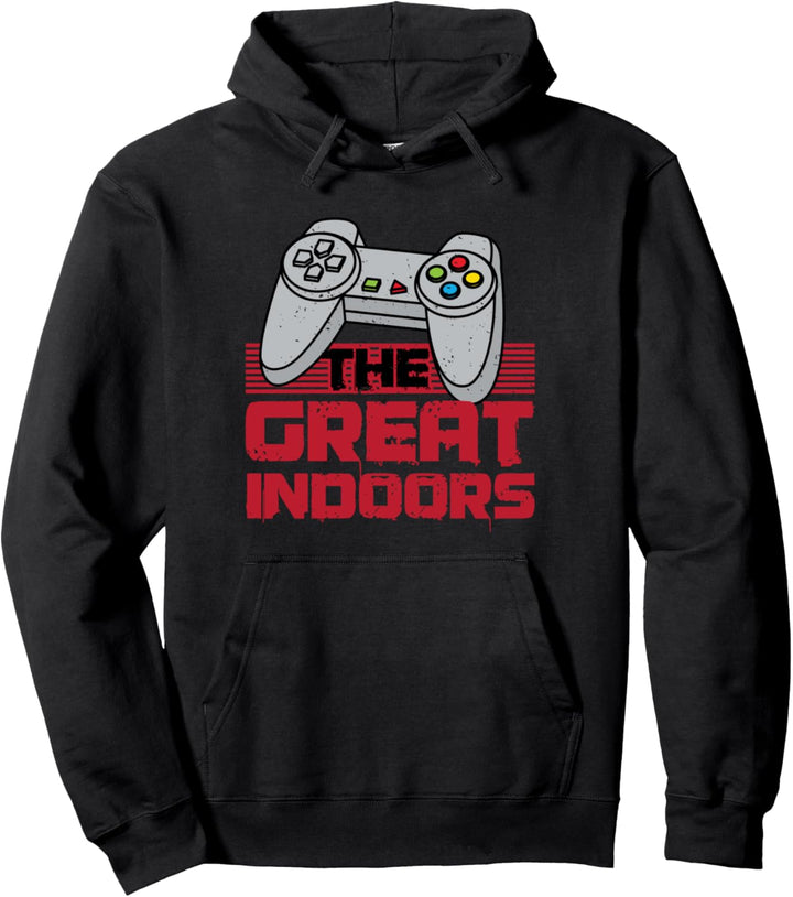The Great Indoors Video Gaming Gamer Pullover Hoodie