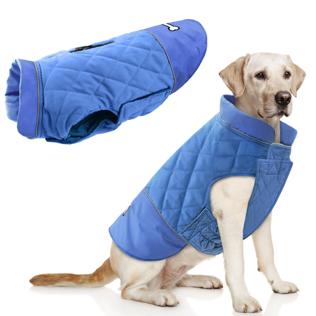 Idepet Winddichter Hundemantel Winter Warme Jacke,Anti-Schneeanzug Hundebekleidung für kleine mittel