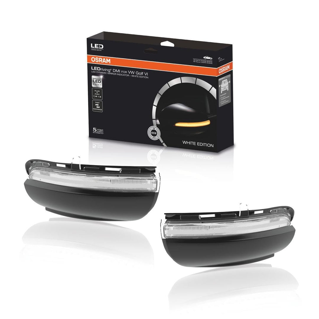 Osram LEDDMI 5K0 WT LEDriving dynamischer Spiegelblinker - White Edition, Set of 2 White Edition VW