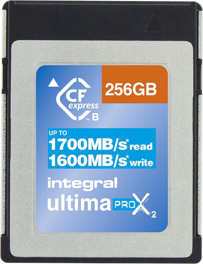 Integral 256 GB CFexpress-Speicherkarte Typ B 2.0 1700MB/s Lese- 1600MB/s Schreibgeschwindigkeit Ent